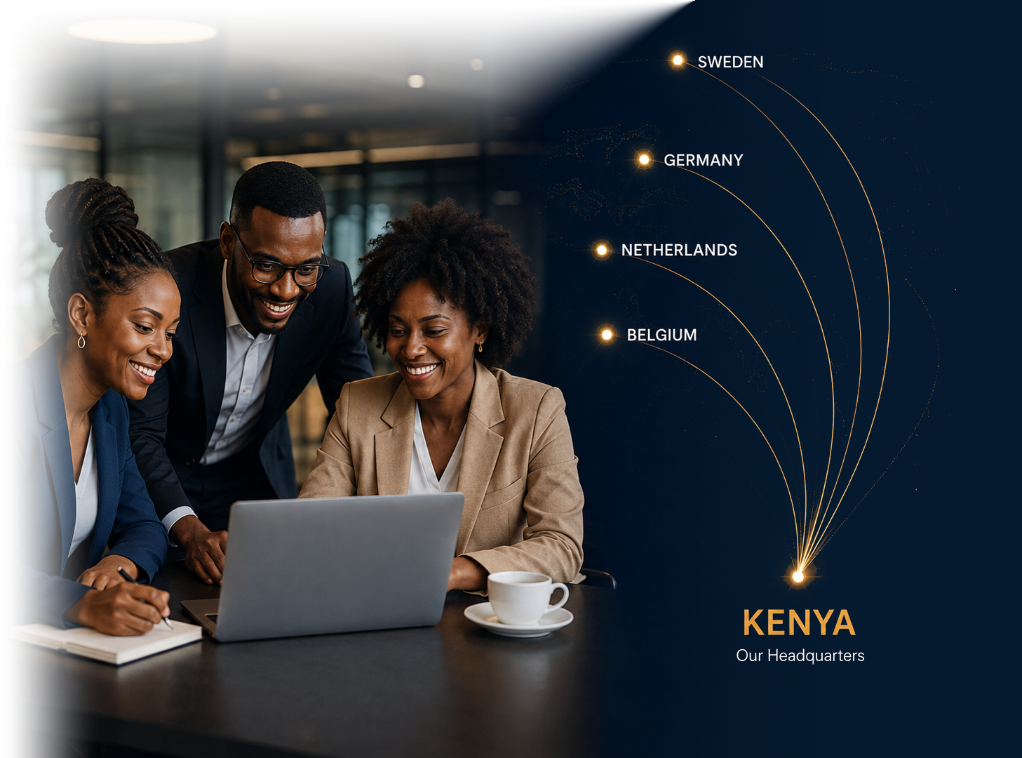 East African professionals with Kudu Talent connections from Kenya to European markets